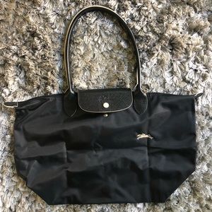 Longchamp Le Pliage Club Small Black Shoulder Tote